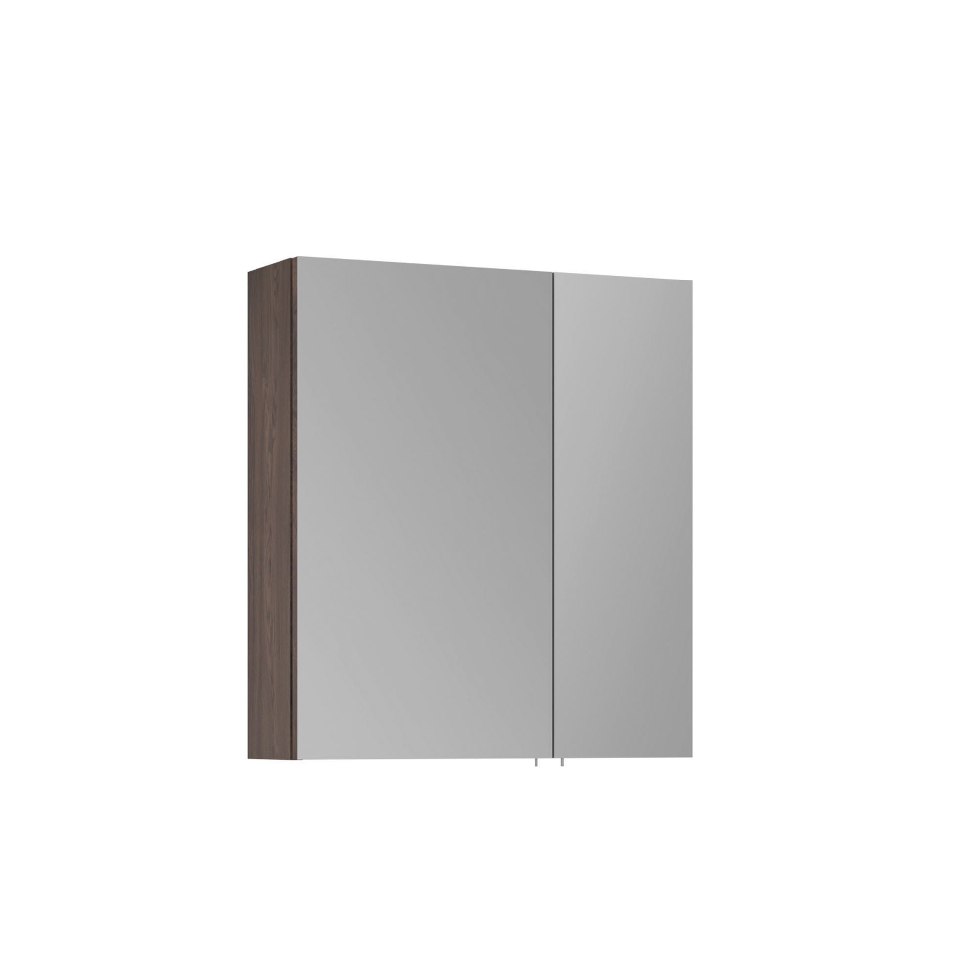 Mueble de baño con espejo <<side 60>> - 60 x 16 x 66 cm - nogal oscuro