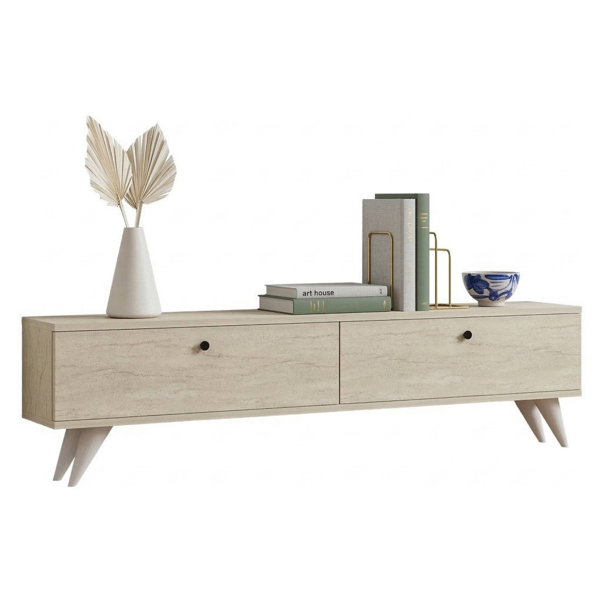 Mueble para tv atestino, con puerta abatible, en madera