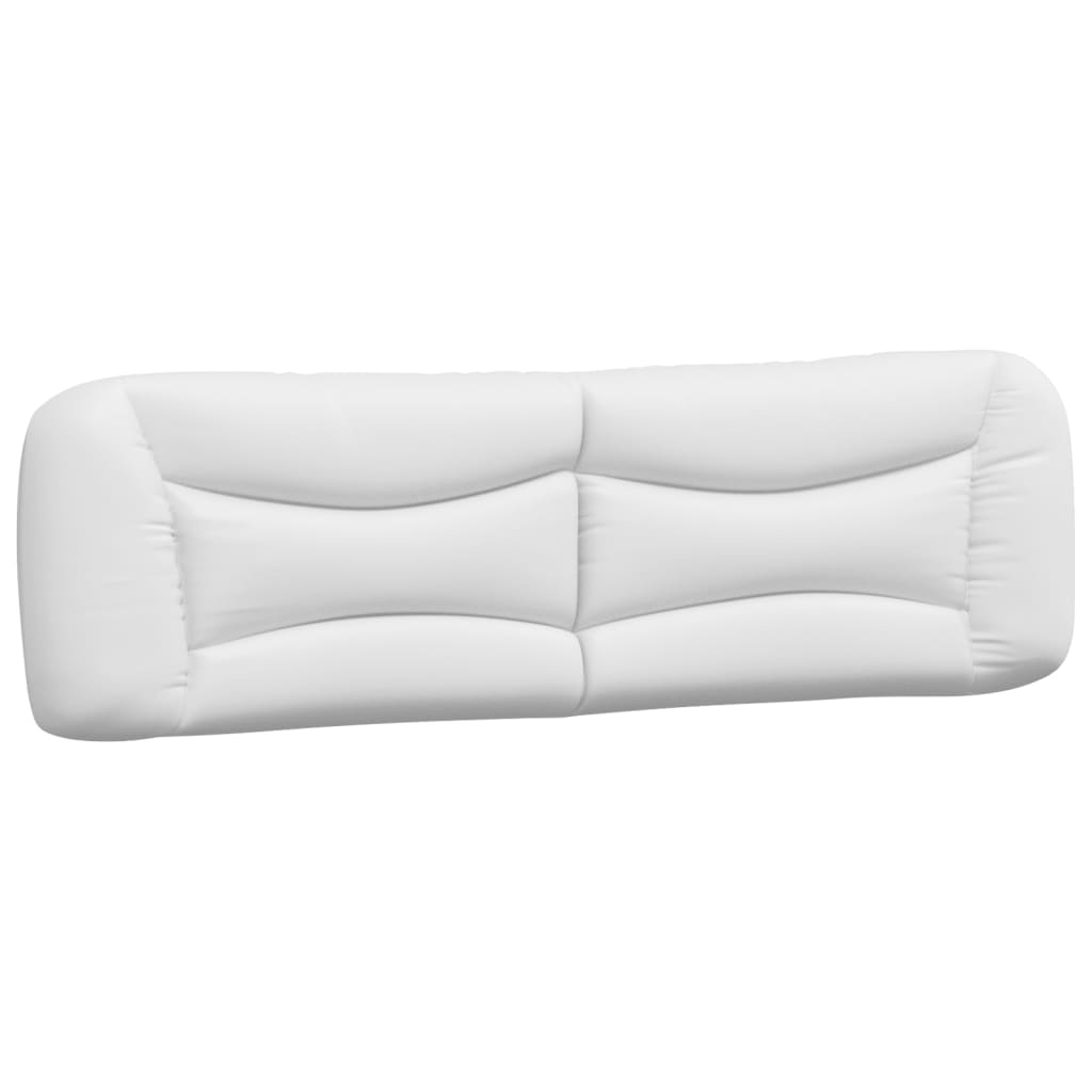 vidaXL cabecero de cama acolchado cuero sintético blanco 180 cm