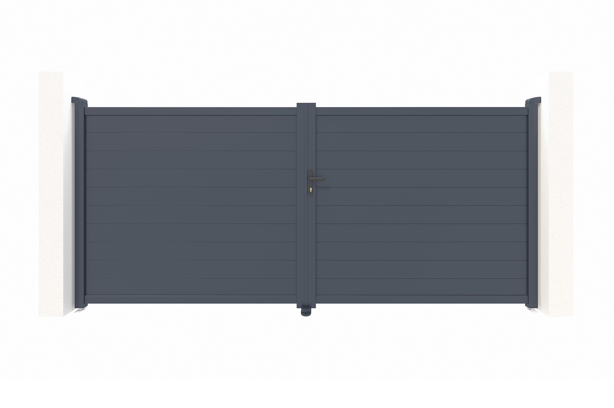 Puerta automática batiente eiger 3,5m h.180cm + motor hicker b200