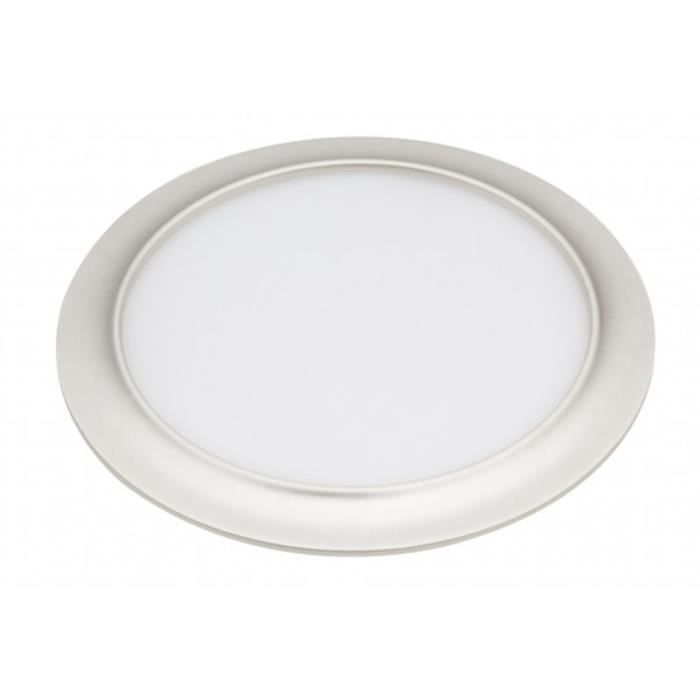 Downlight empotrado - trevor - plateado perla - 20w - 1600 lúmenes - 3000k