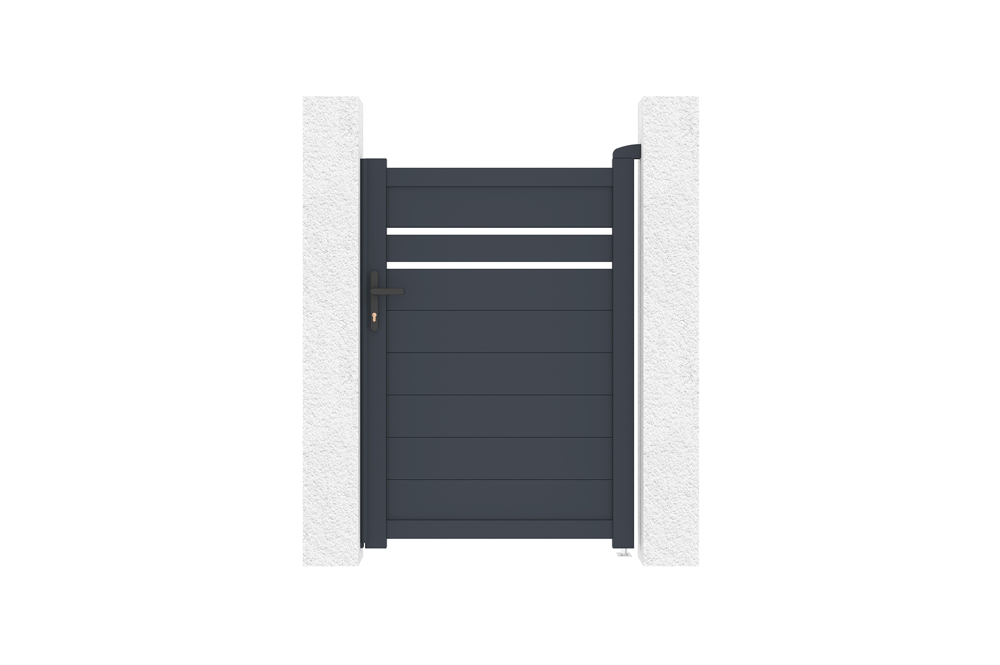 Puerta peatonal de aluminio 1m cimone a.140cm