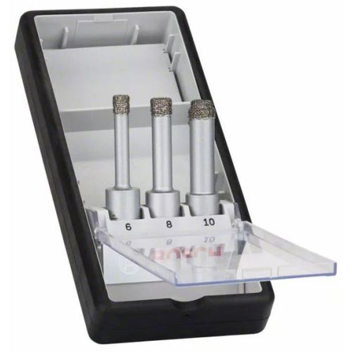 Caja de 3 brocas de diamante easy dry línea robusta 6 - 8 - 10 mm - Bosch -