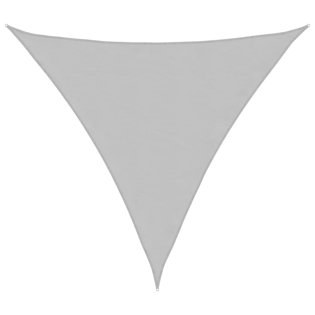 vidaXL toldo de vela poliéster oxford 100% gris claro 4,5x4,5x4,5 m