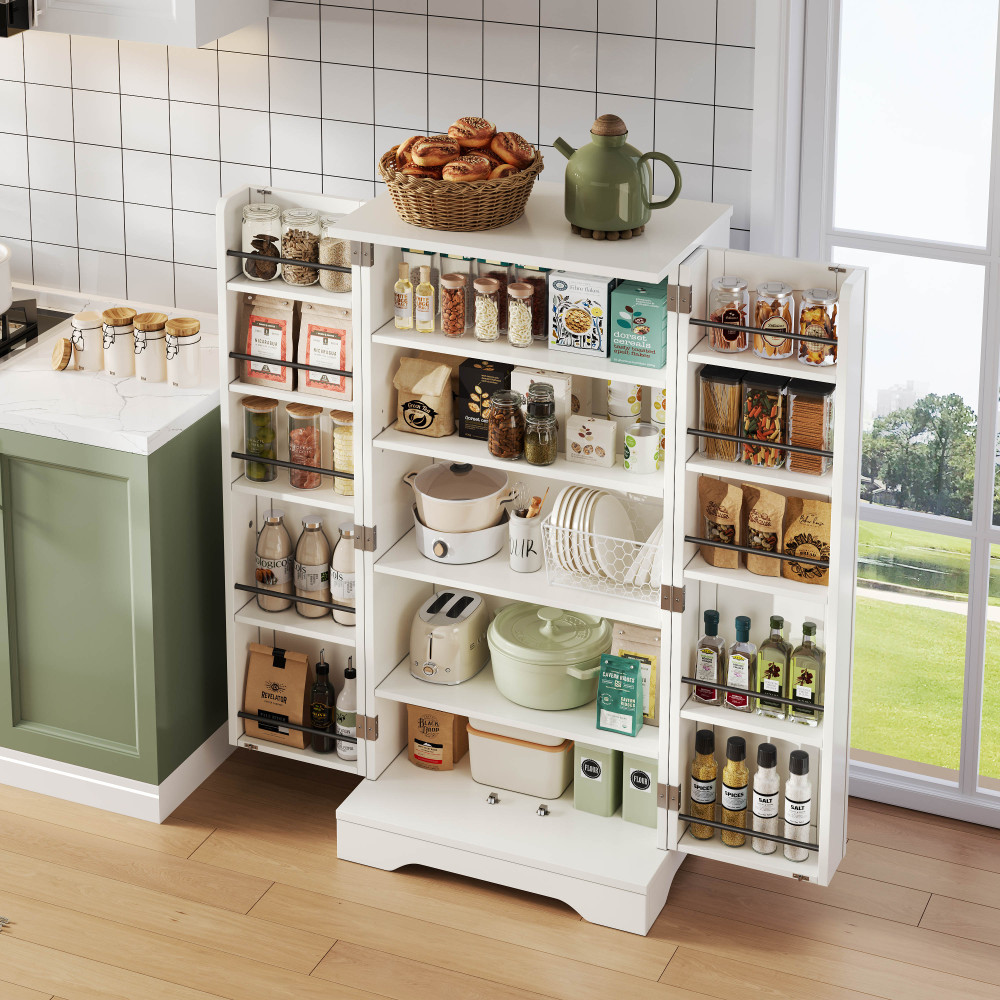 Columna de cocina con 2 puertas y LED blanco 120x60x40cm