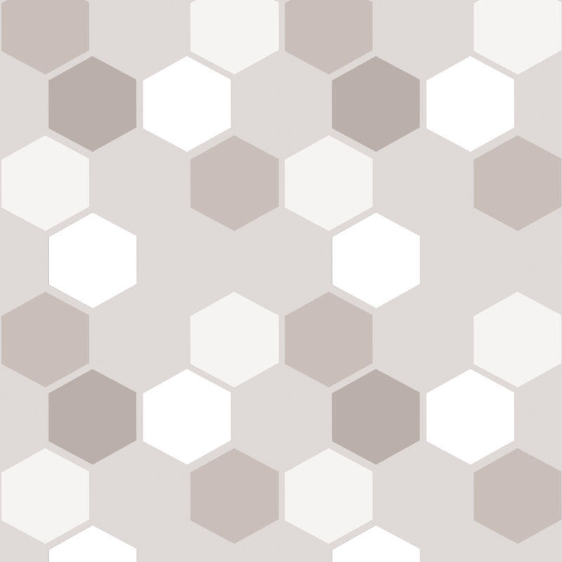 Papel pintado geométrico colmena beige 60cm por 300cm