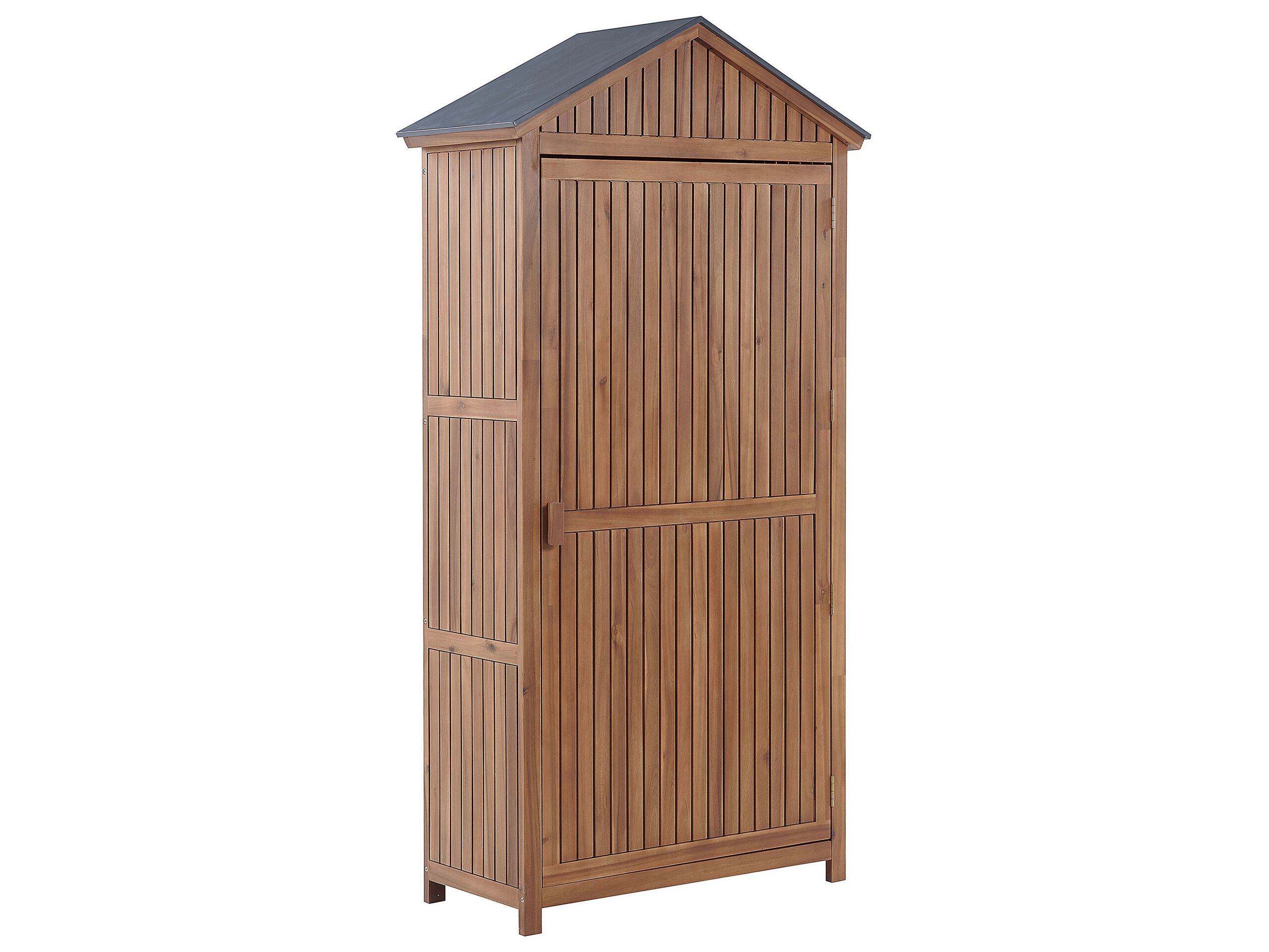 Armario de jardín savoca 100 cm 200 cm madera de acacia marrón