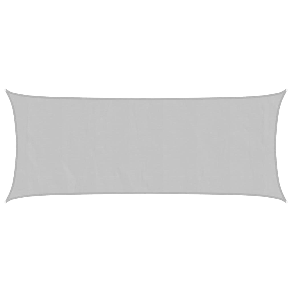 vidaXL toldo de vela poliéster oxford 100% gris claro 5x2 m