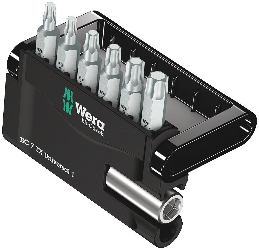 Estuches de puntas bit-check 7 torx universal 1 wera 05056294001