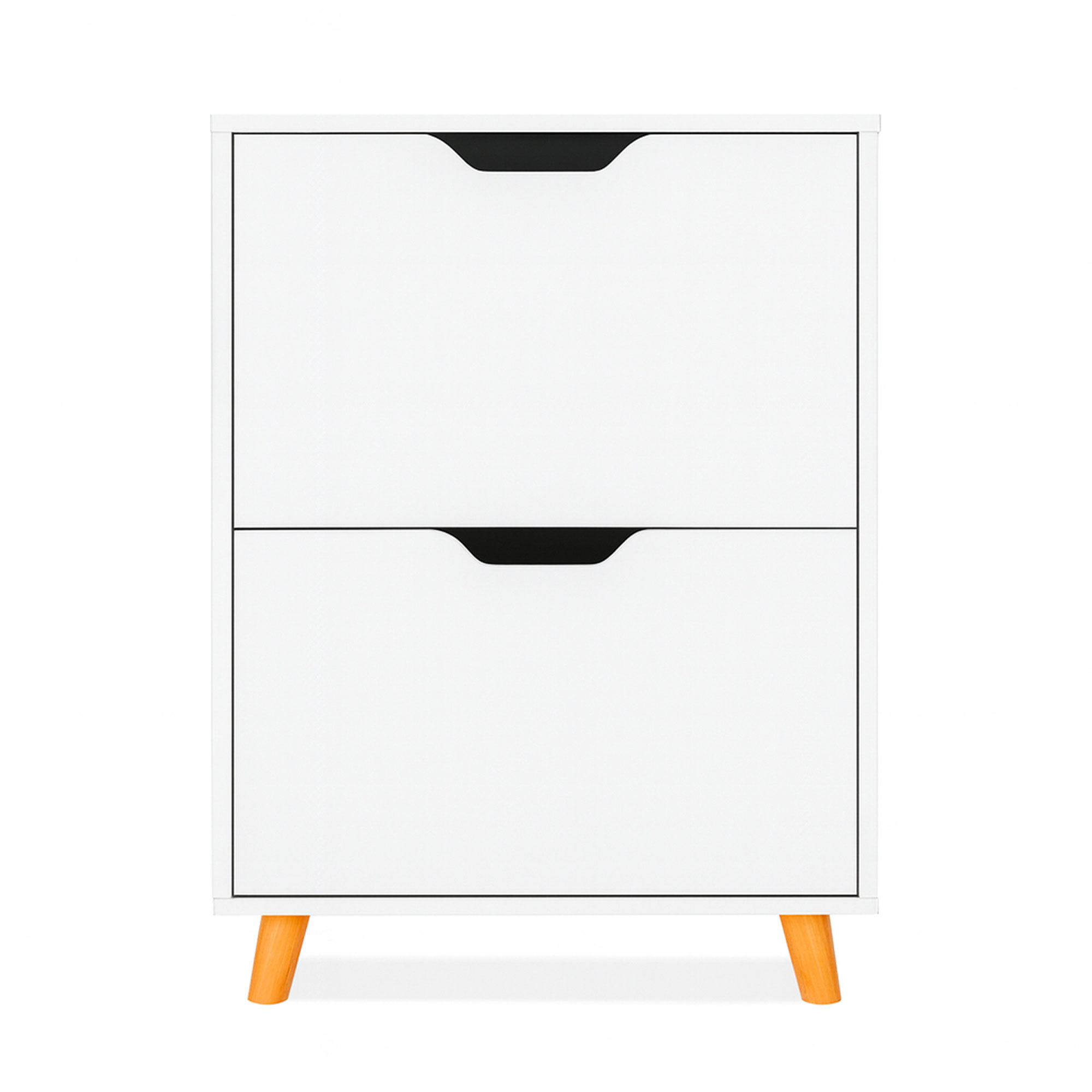 Emma - zapatero 2 puertas 55x82x25 cm 12 pares en madera blanca