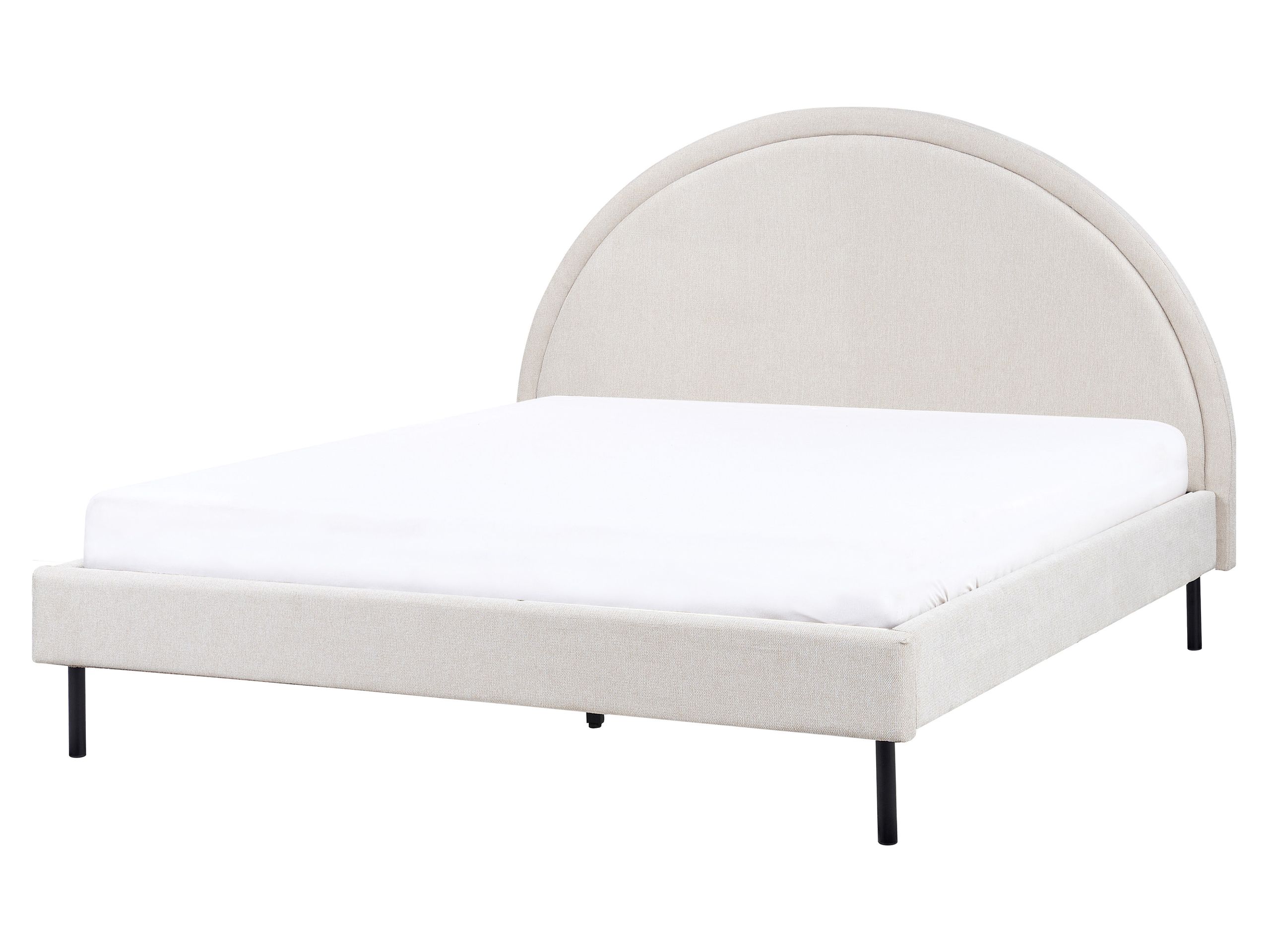 Cama tela margut 160 x 200 cm beige claro