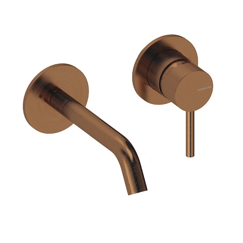 Grifo monomando mural loop 14 cm cromado