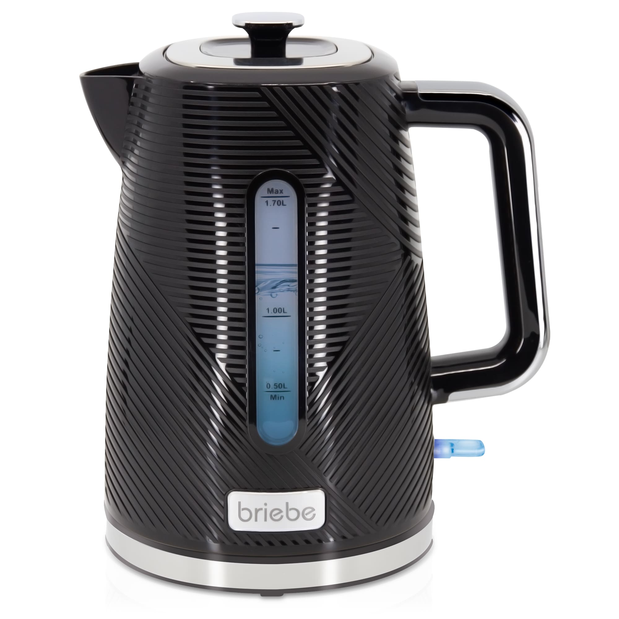 Elegance hervidor agua eléctrico 1,7l inalámbrico briebe kt1168blk negro
