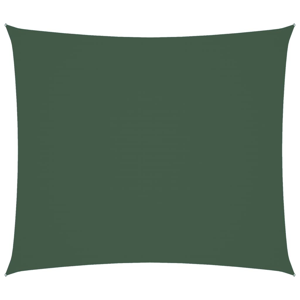vidaXL toldo de vela rectangular tela oxford verde oscuro 2x2,5 m