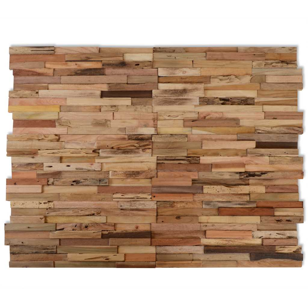 vidaXL paneles revestimiento pared 10 uds madera teca reciclada 1,03m²
