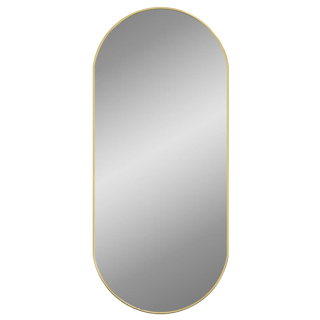 vidaXL espejo de pared ovalado dorado 100x45 cm