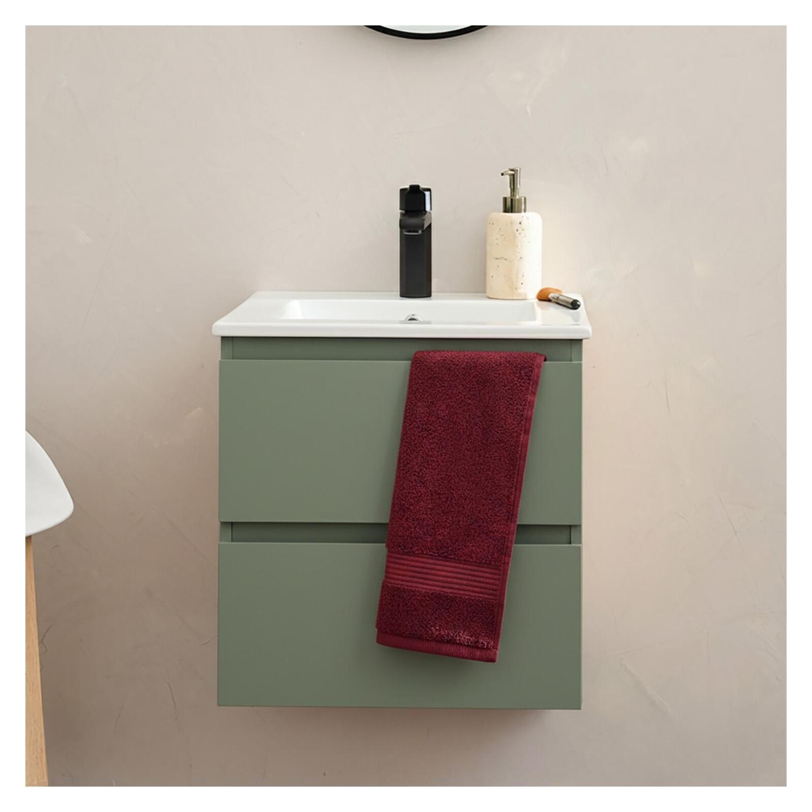 Mueble lavabo 45cm y grifo negro sorrento