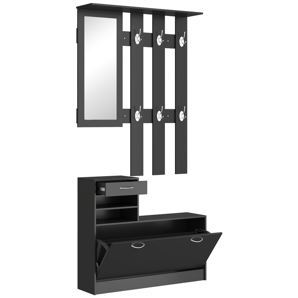Muebles de recibidor 90x10x91 cm Homcom, hogar - muebles de recibidor