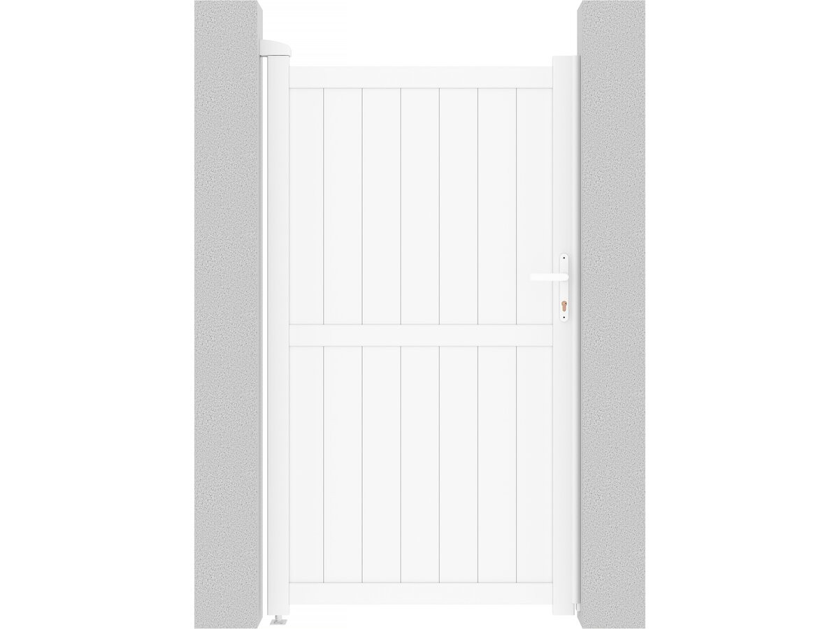 Puerta jardin aluminio "lola" - 101.2 x 180.9 cm - blanco