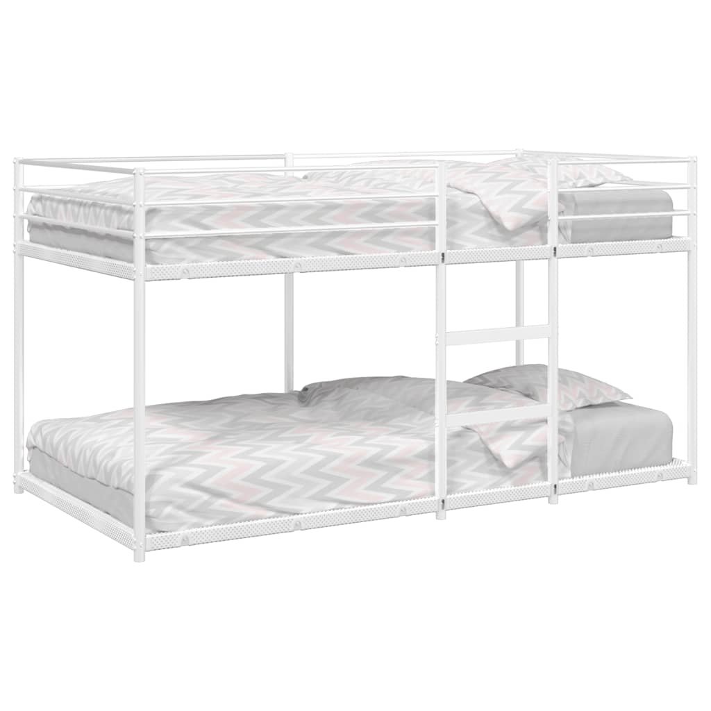 Cama 90x190 cm,litera sin colchón acero blanco rhu9744