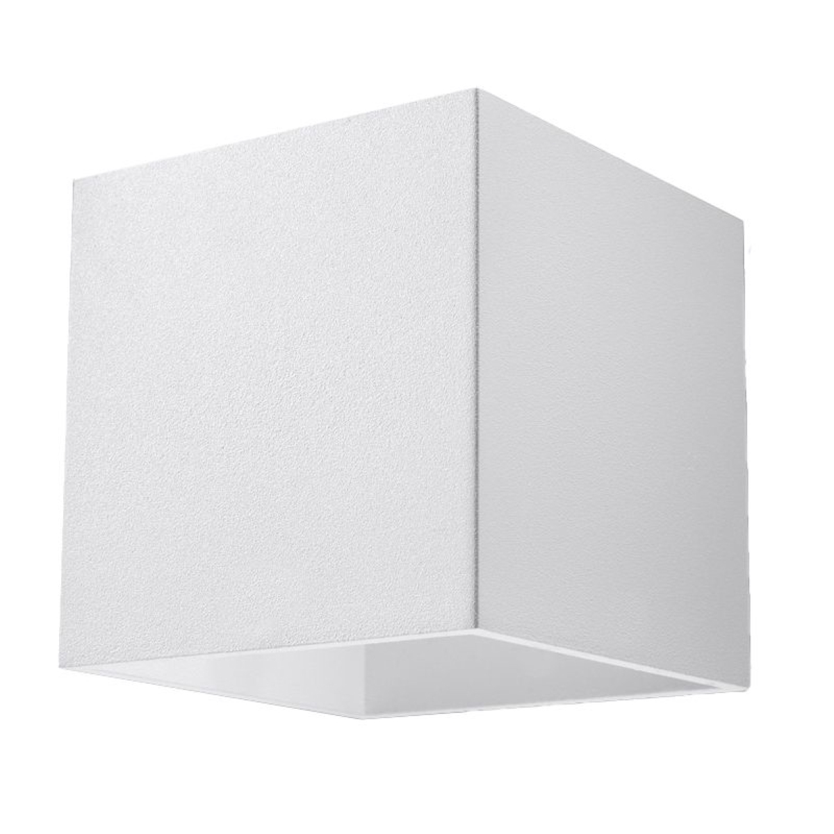 Lámpara de pared quad 1 blanco aluminio 10x10x12cm