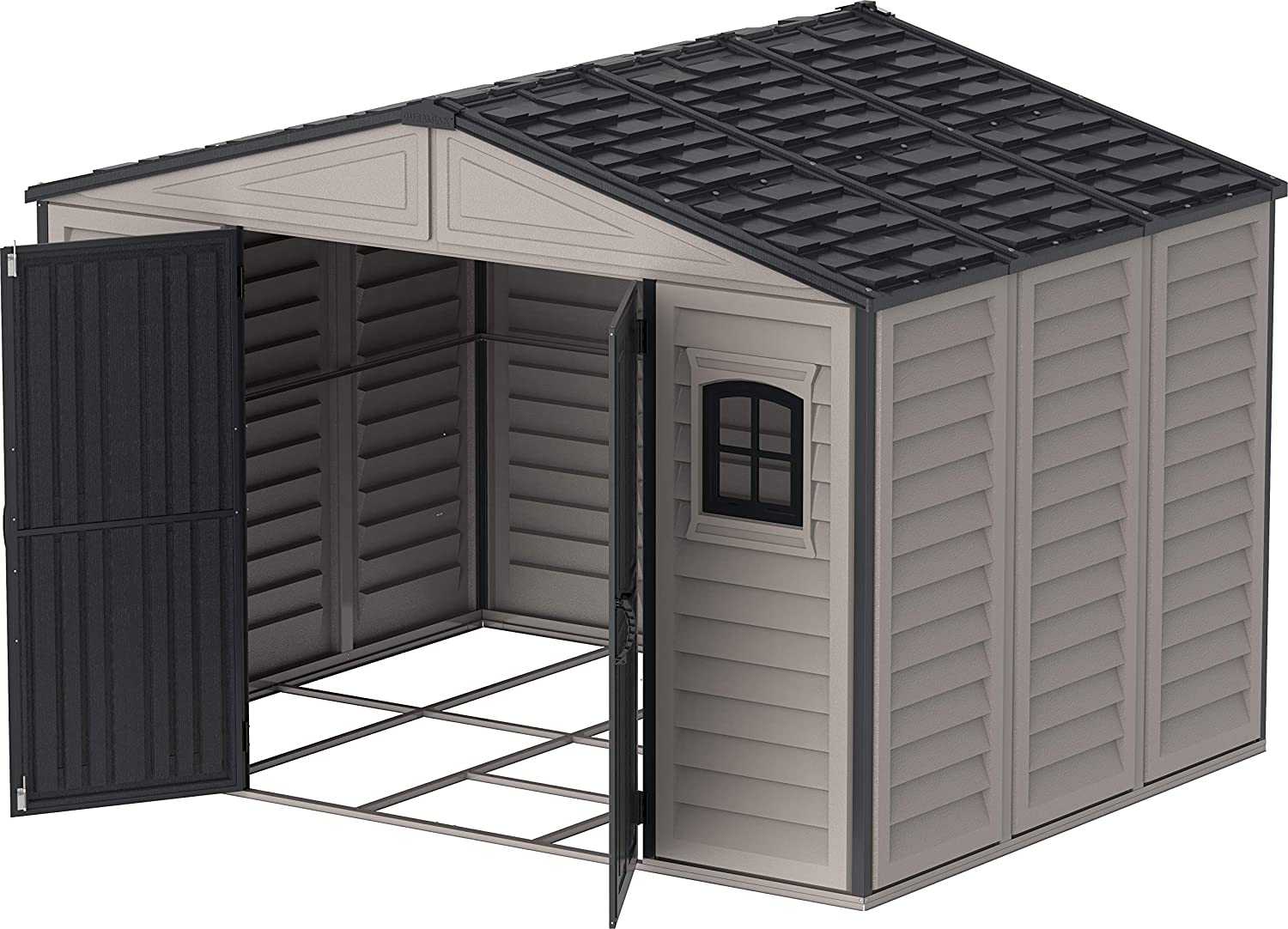 CASETA COBERTIZO PVC JARDIN WOODBRIDGE PLUS II 10X8 DURAMAX