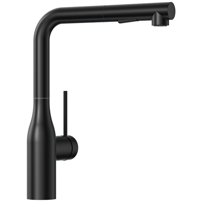 Grifo de cocina extraíble - cecipa max - mezclador de fregadero negro - ace