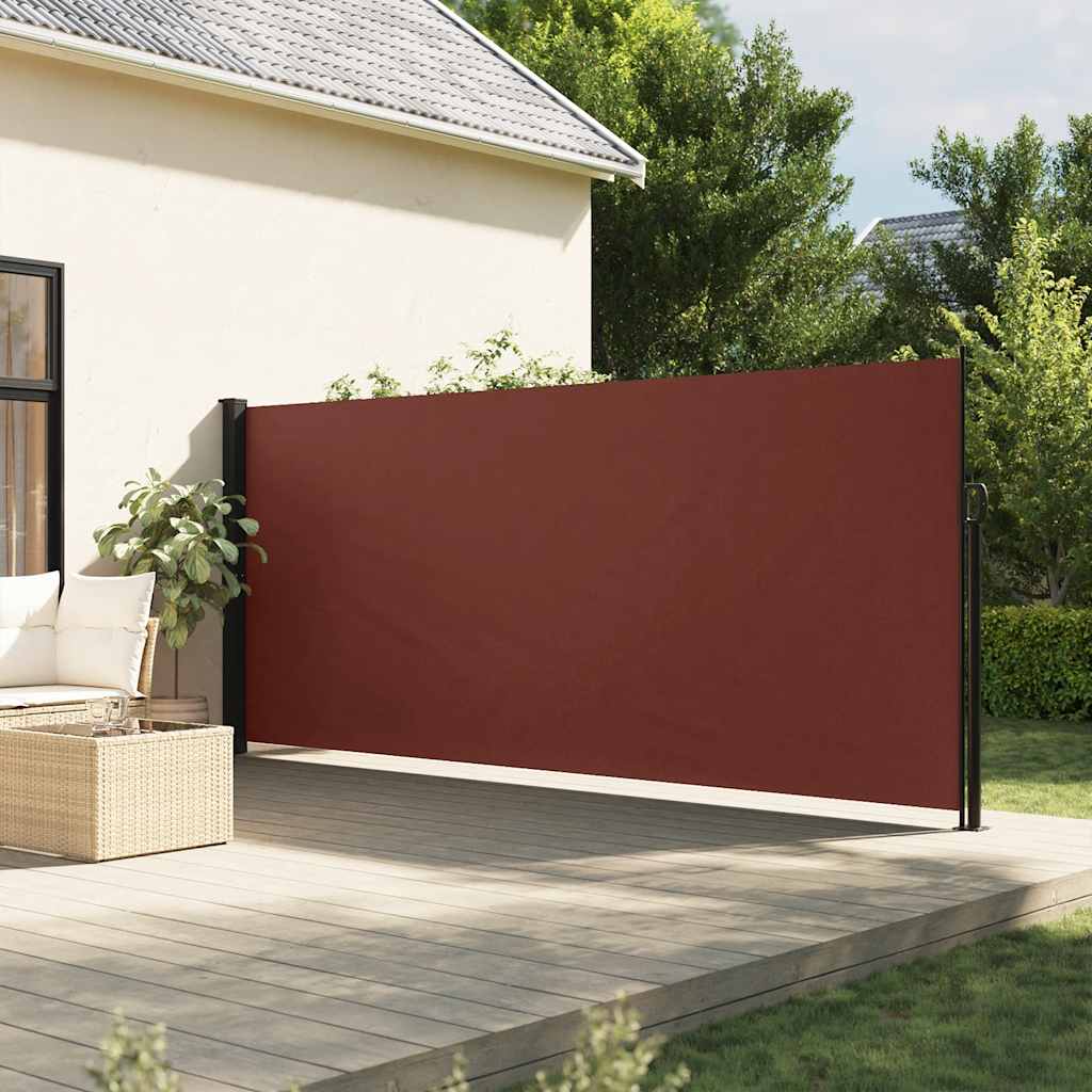Pantalla de jardín, toldo lateral retráctil marrón 180x300 cm ety5261216