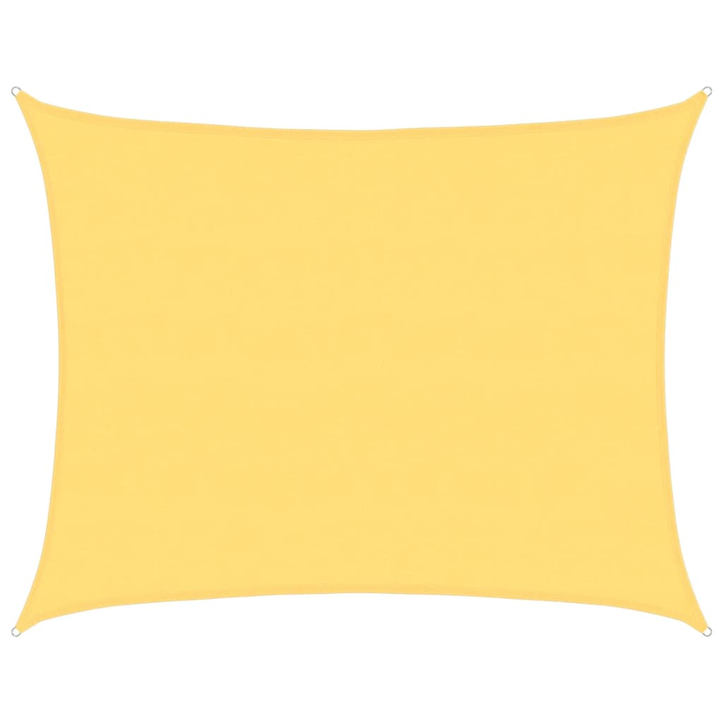 vidaXL toldo de vela beige hdpe 160 g/m² 6x7 m