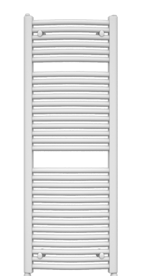 Radiador toallero curvo blanco 122x60cm / 832w(dt=50k) / baño hasta 10 m2