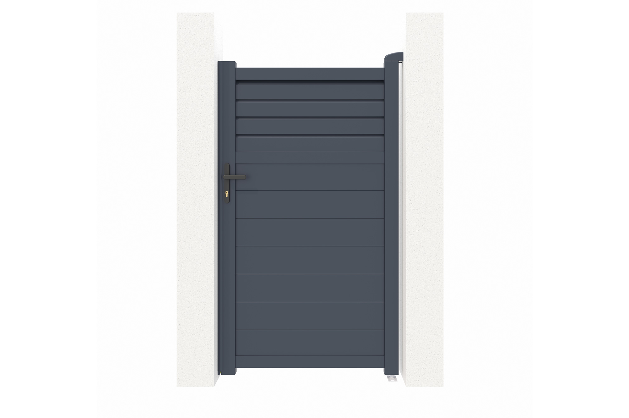 Puerta peatonal carpatia 1m a.180cm gris