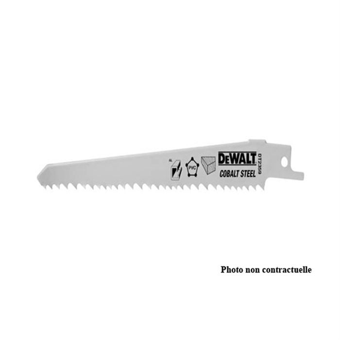Hoja de sierra sable - Dewalt - corte rápido de madera 305 mm - dientes de