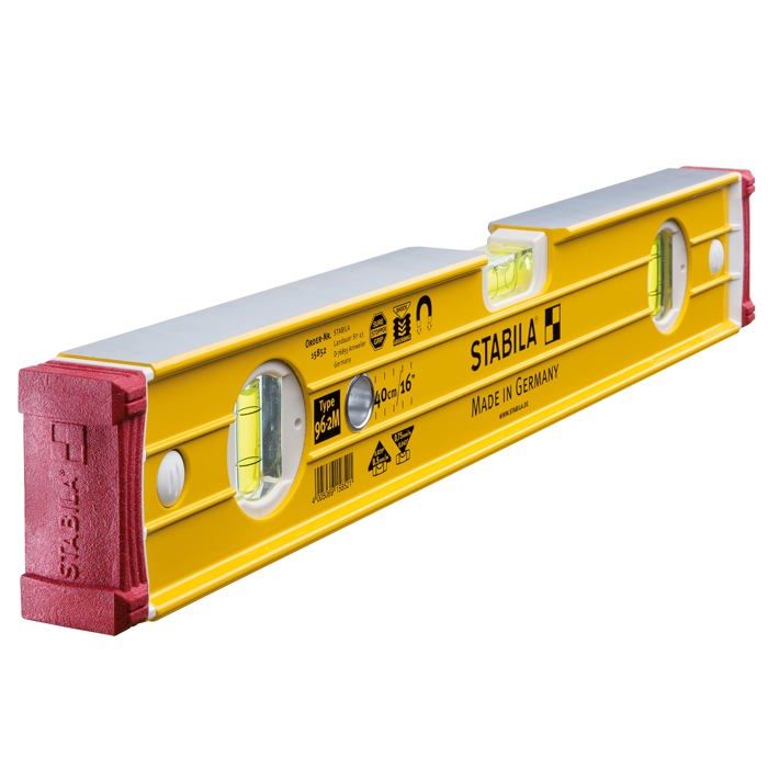Stabila 96-m-2 nivel de burbuja magnético 3 burbujas 40 cm