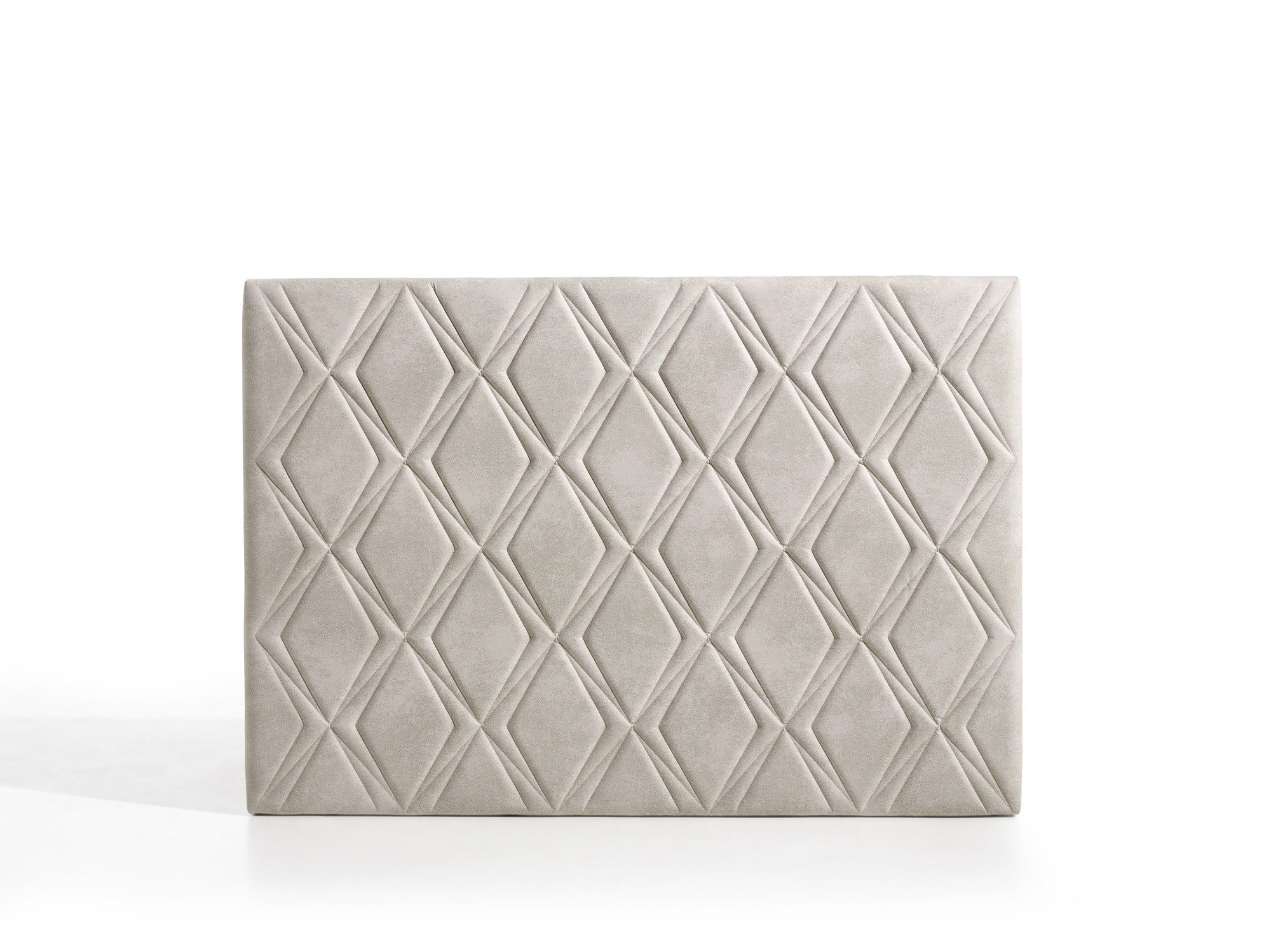 Cabecero rubí para cama de 110 de tela blanco roto 115x115x8.