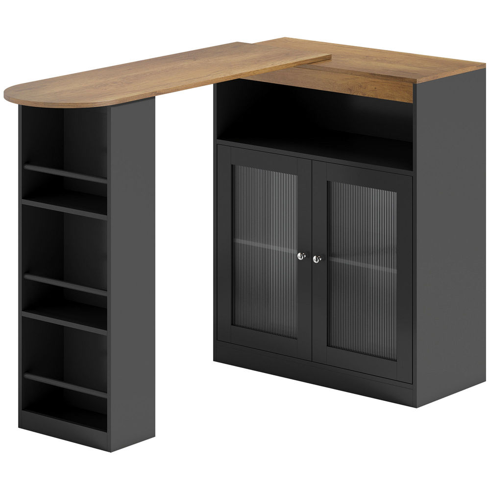 Mesa de bar 150x80x105.5 cm mdf Homcom, hogar - cocina