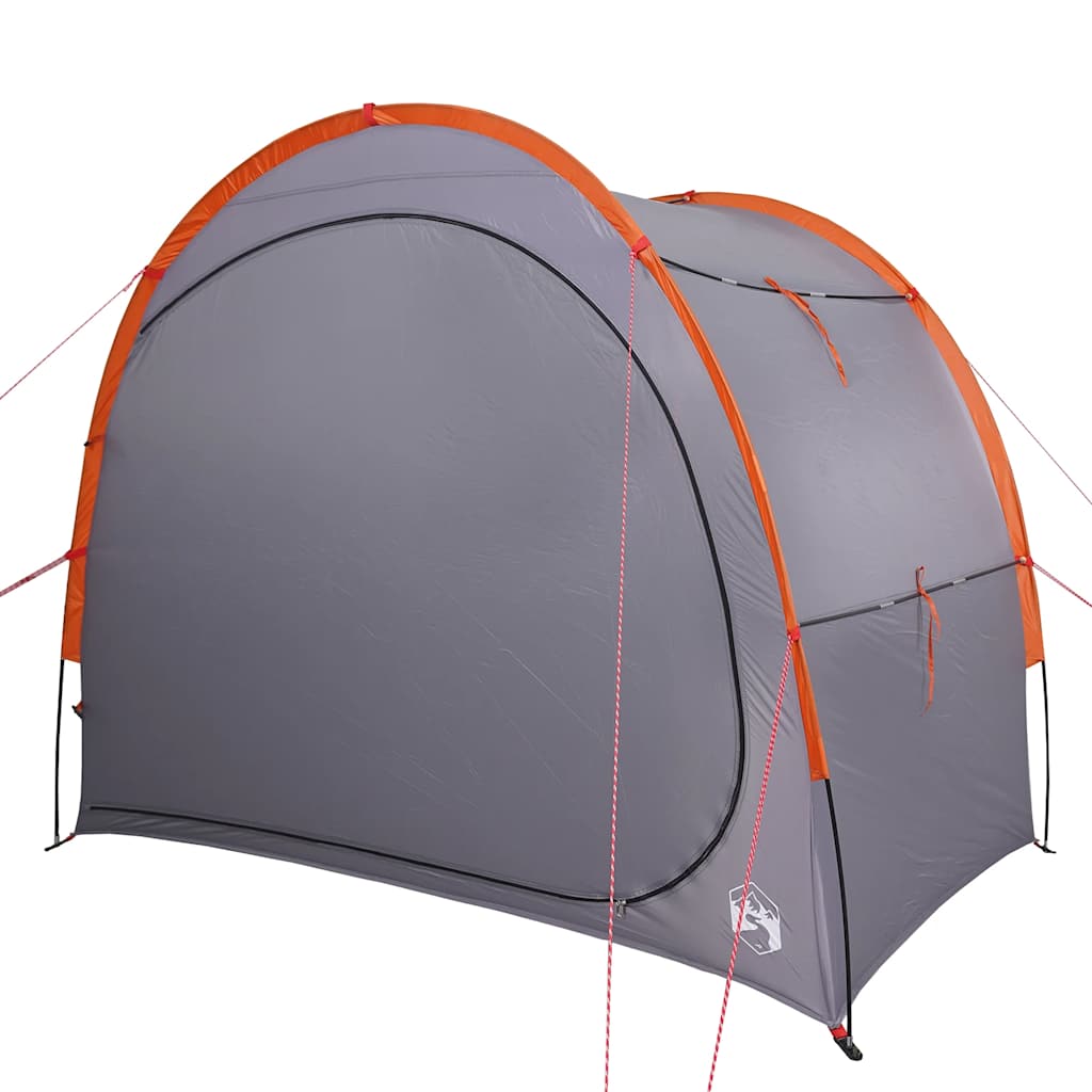 vidaXL tienda de almacenamiento impermeable gris y naranja