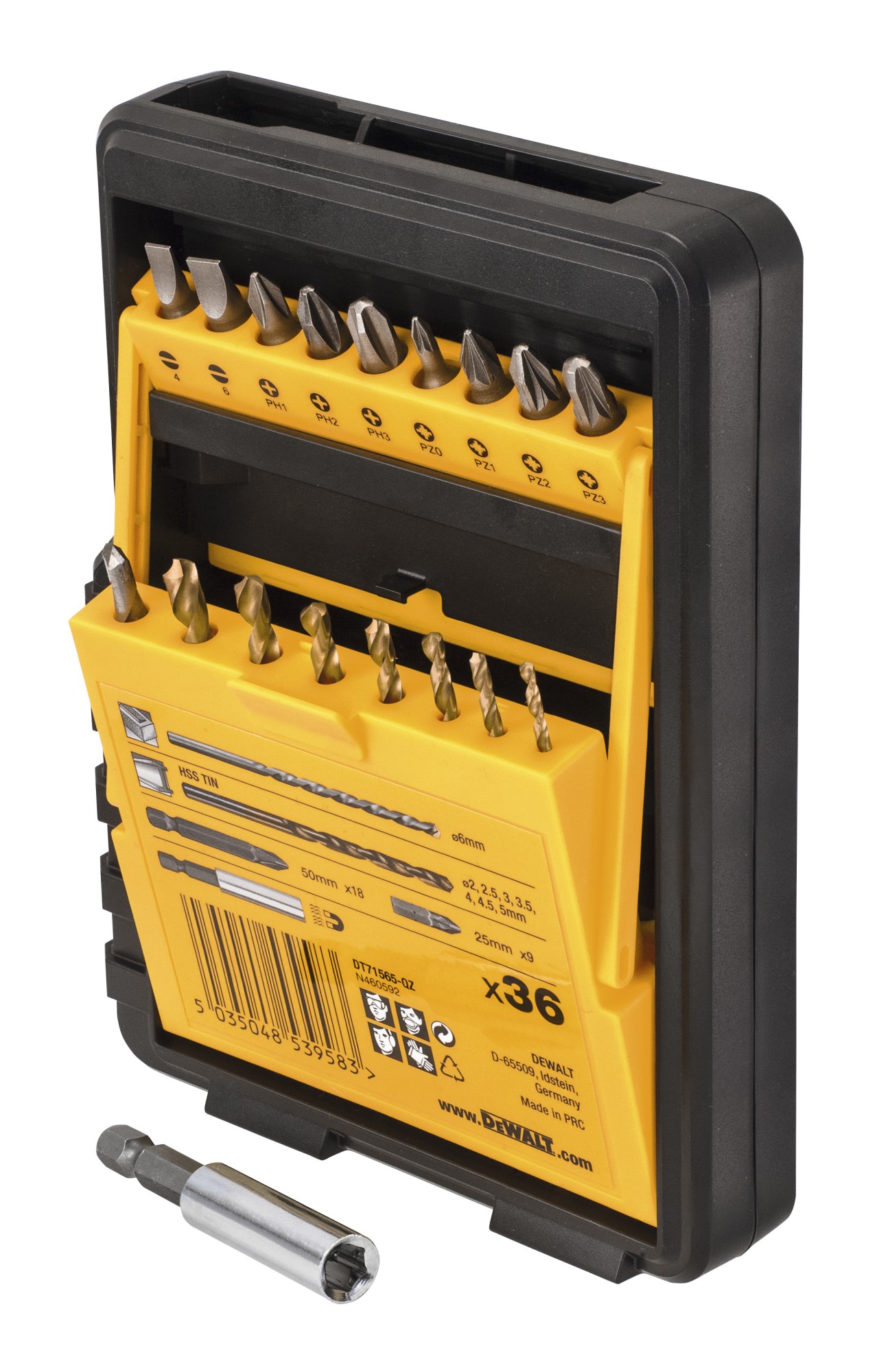 Dewalt dt71565-qz - juego de 36 piezas de alto rendimiento
