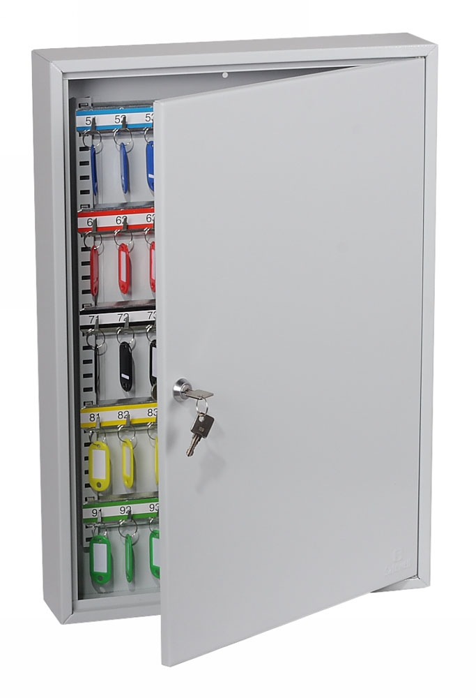 Phoenix armario de llaves kc0603k con cerradura de llave y 100 ganchos