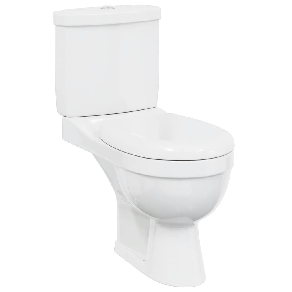 vidaXL inodoro wc con cisterna blanco