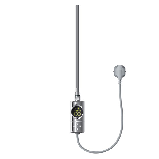 Resistencia 600w cromada con termostato y pantalla lcd
