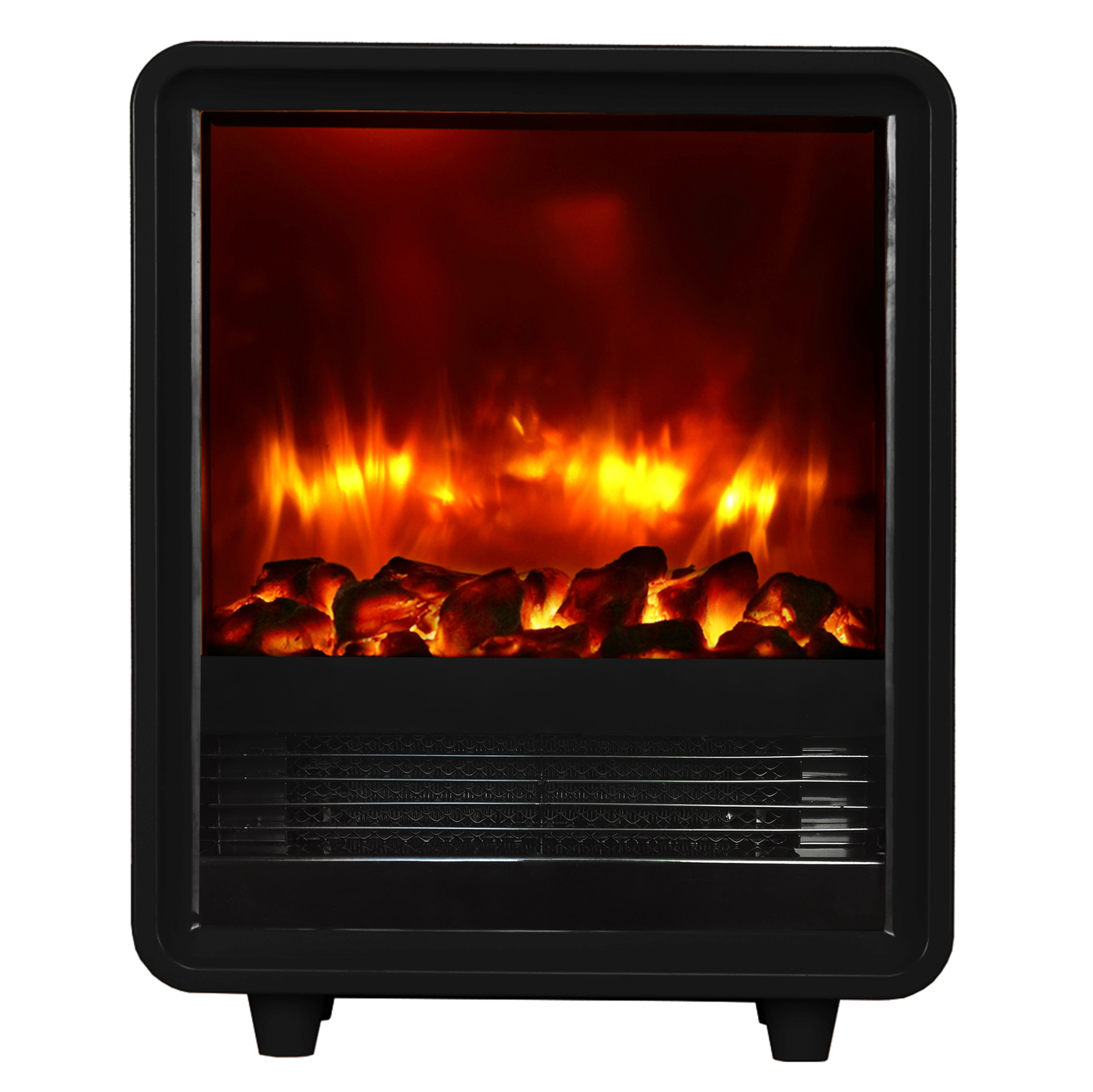 Chimenea eléctrica BALDERIA George - estufa eléctrica, 2000 w - negro