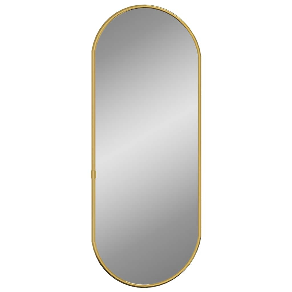 vidaXL espejo de pared ovalado dorado 60x25 cm