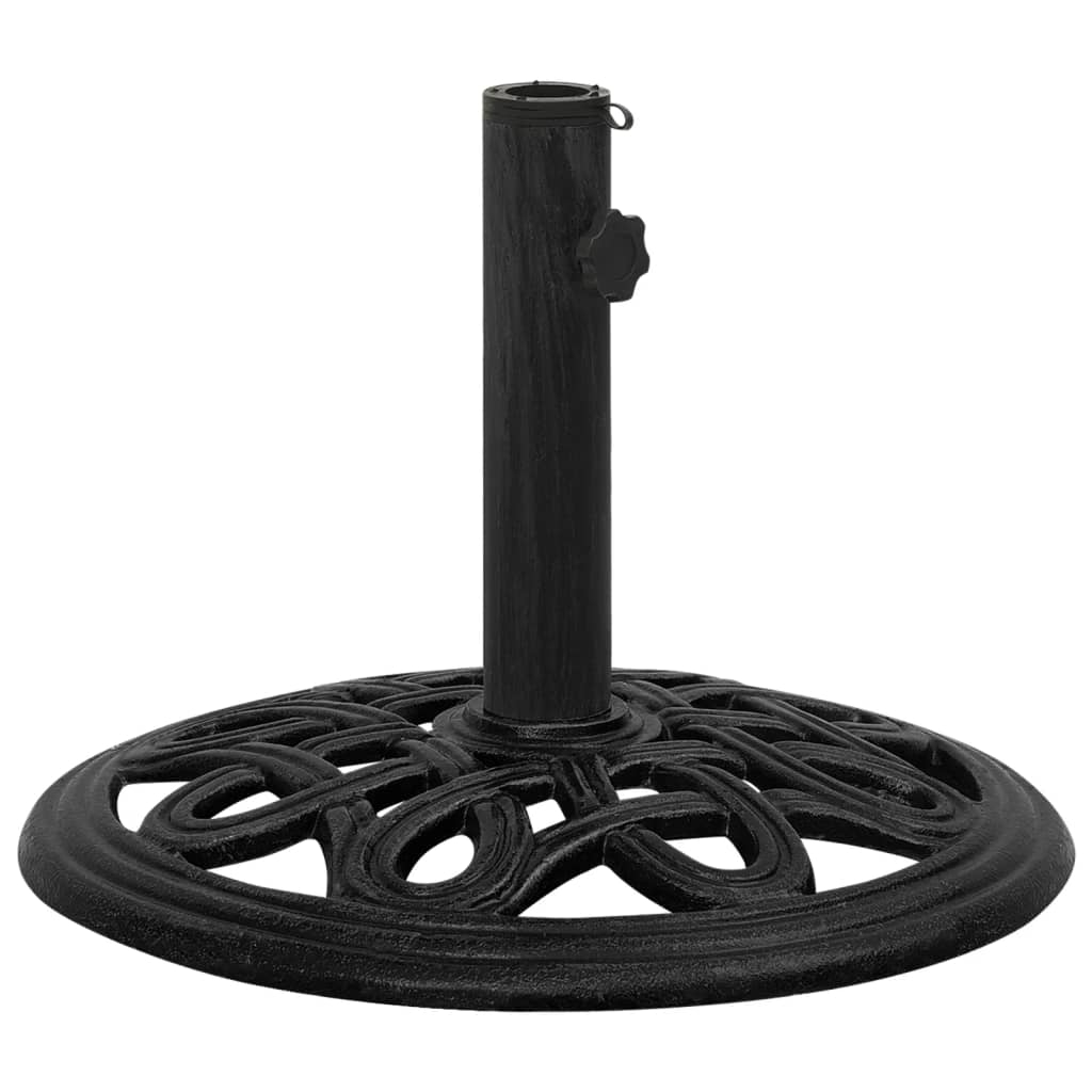 vidaXL base de sombrilla de hierro fundido negro 44x44x32 cm