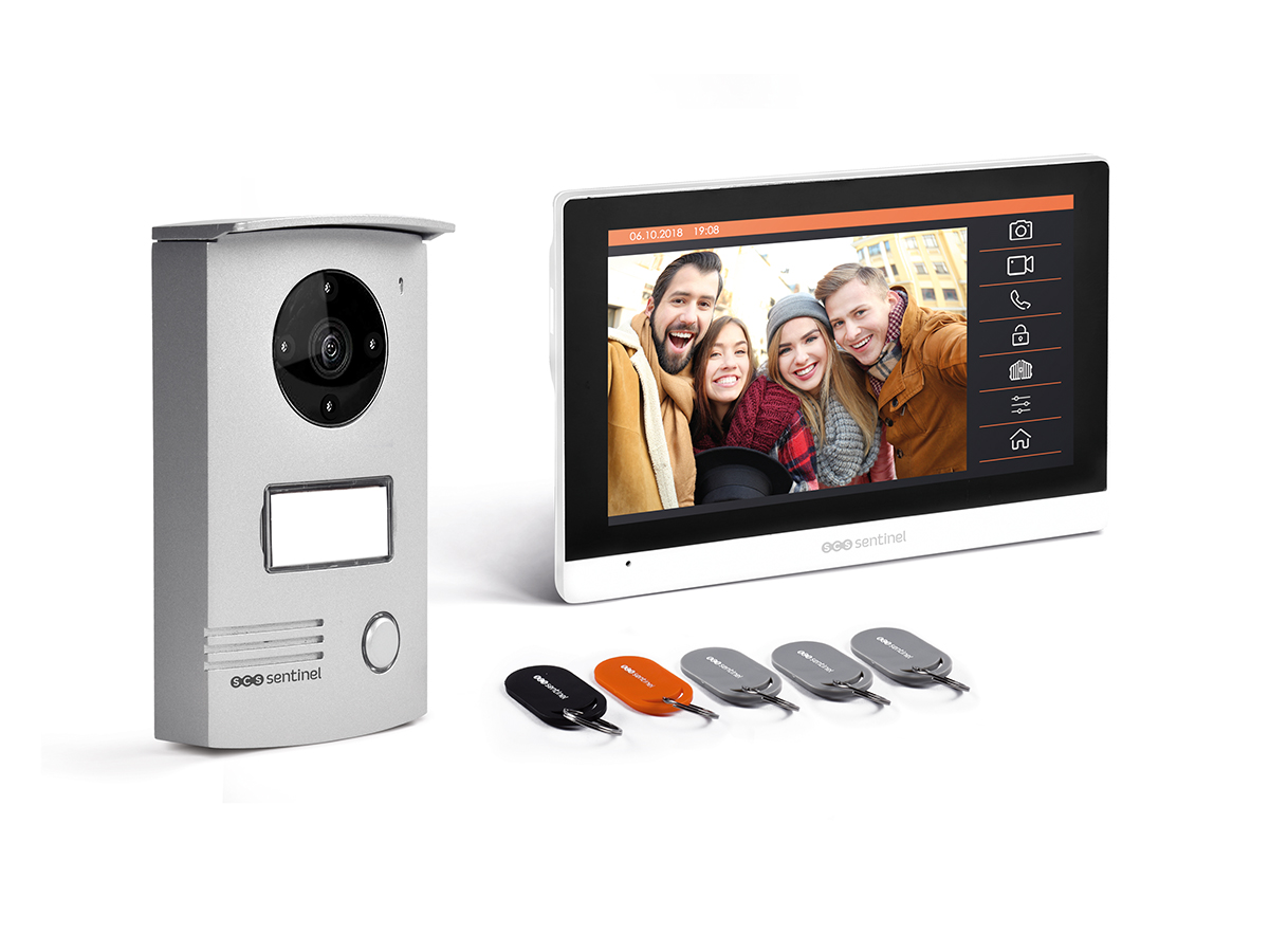 Scs sentinel-videoportero alámbrico-visiodoor 7+ rfid