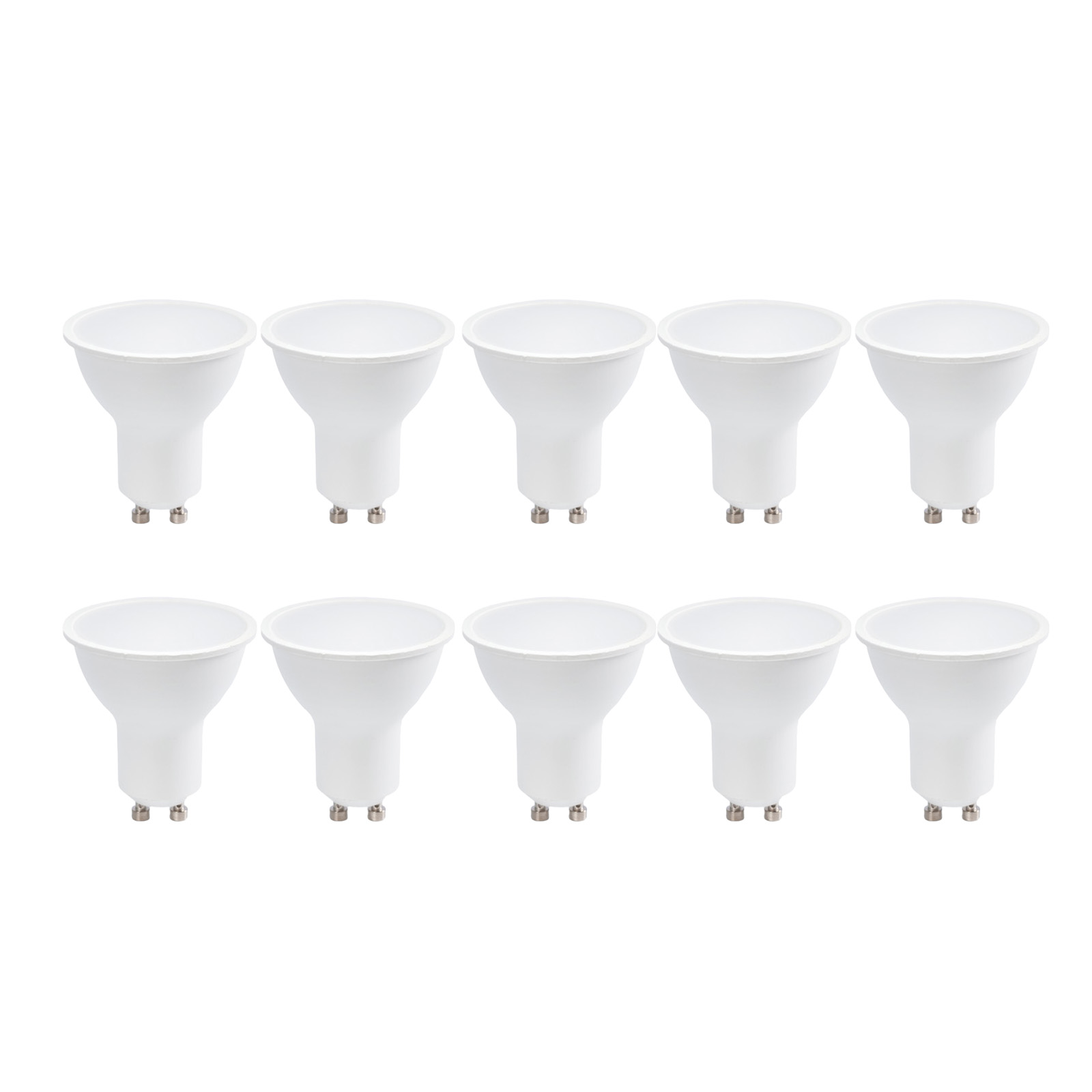 Pack de 10 bombillas LED gu10 7w 770lm 4000k blanco neutro smd2835