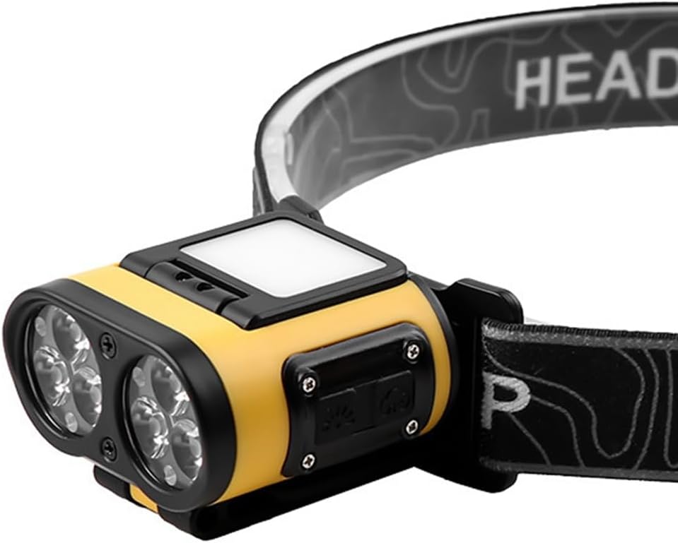Linterna COB LED clip gorra recargable camping pesca exterior