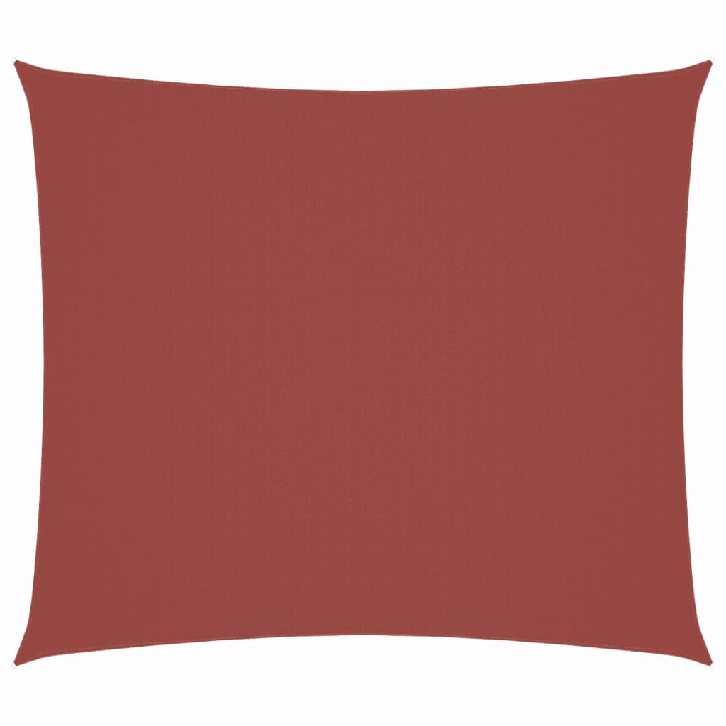 vidaXL toldo de vela rectangular tela oxford terracota 2x2,5 m