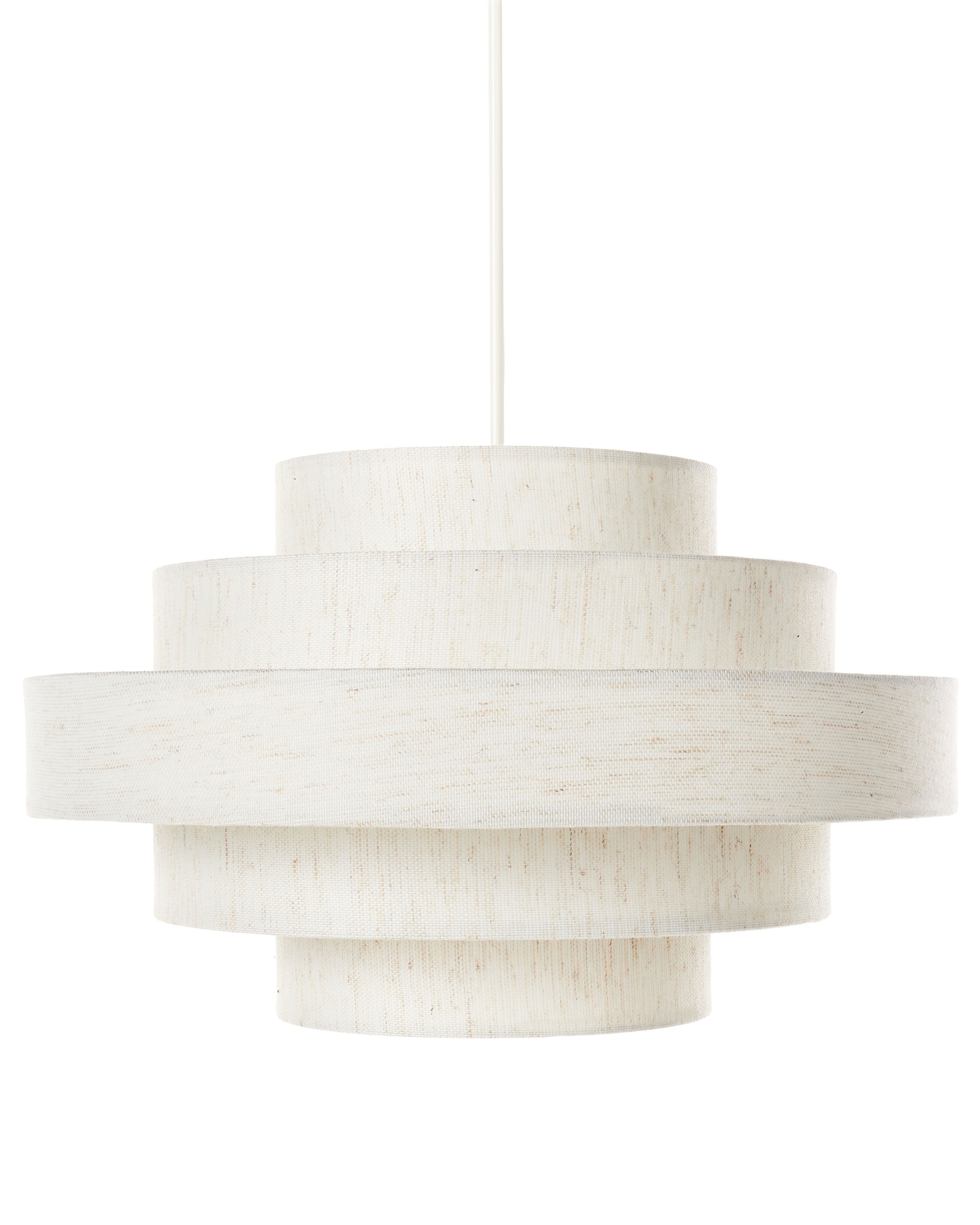 Lámpara colgante erebato lino blanco crema