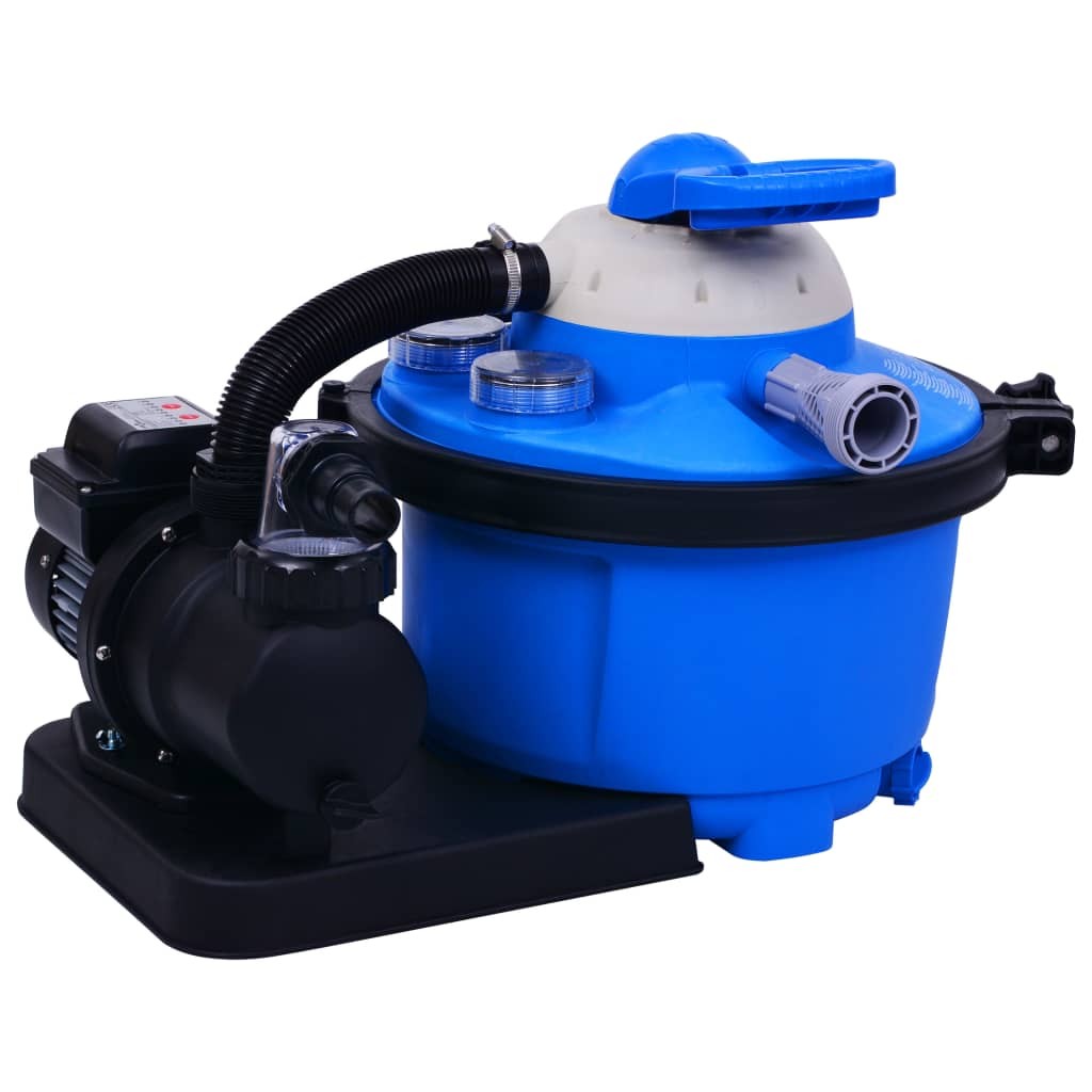 vidaXL bomba filtro de arena con temporizador 450 w 25 l