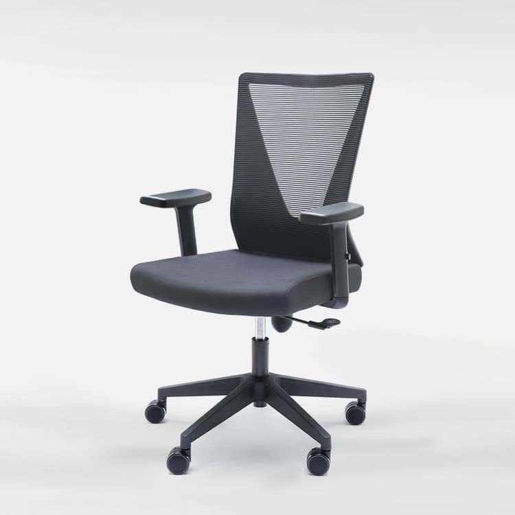 Silla de escritorio euromof tirana white black edition negro estándar